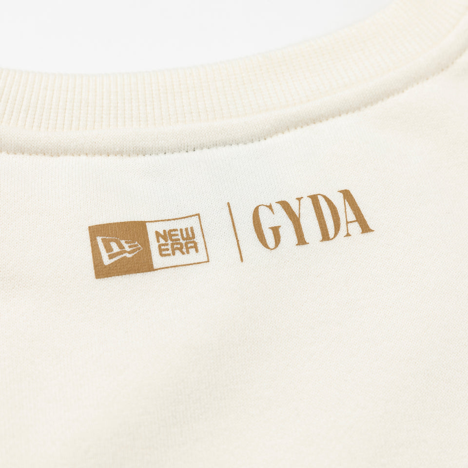 WOMEN'S 裏毛 クルーネック ワンピース GYDA ジェイダ ロゴ オフホワイト