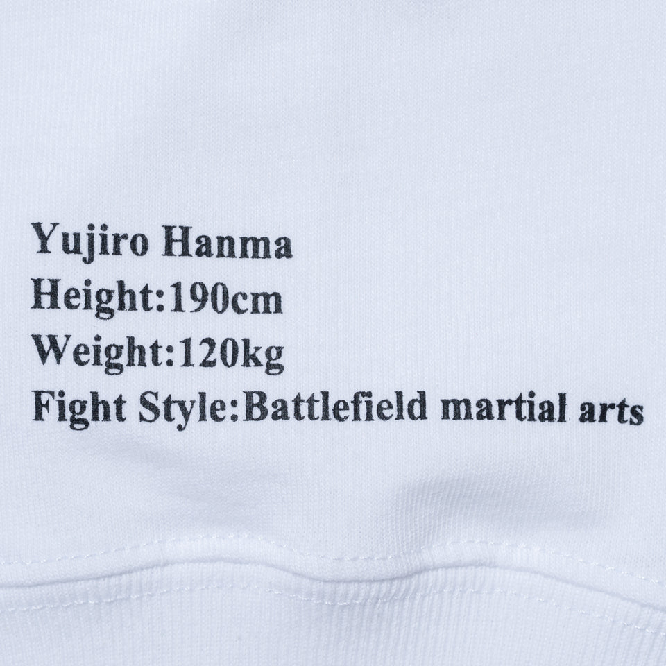 長袖 コットン Tシャツ グラップラー刃牙 鬼の貌 ホワイト レギュラーフィット