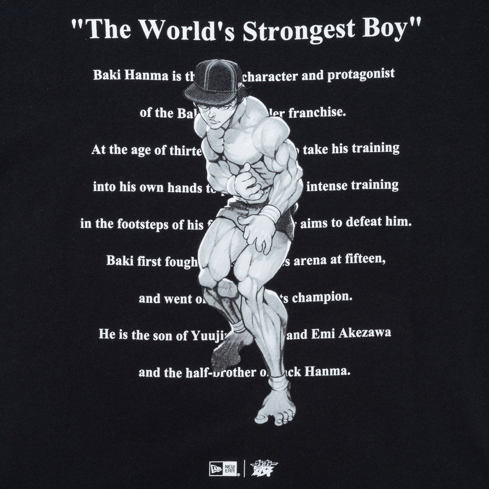 長袖 コットン Tシャツ グラップラー刃牙 ニューエラキャップ ブラック レギュラーフィット