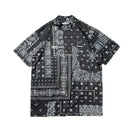 【ゴルフ】 ミドルネック 半袖 テック Tシャツ F.C.Real Bristol ペイズリー ブラック
