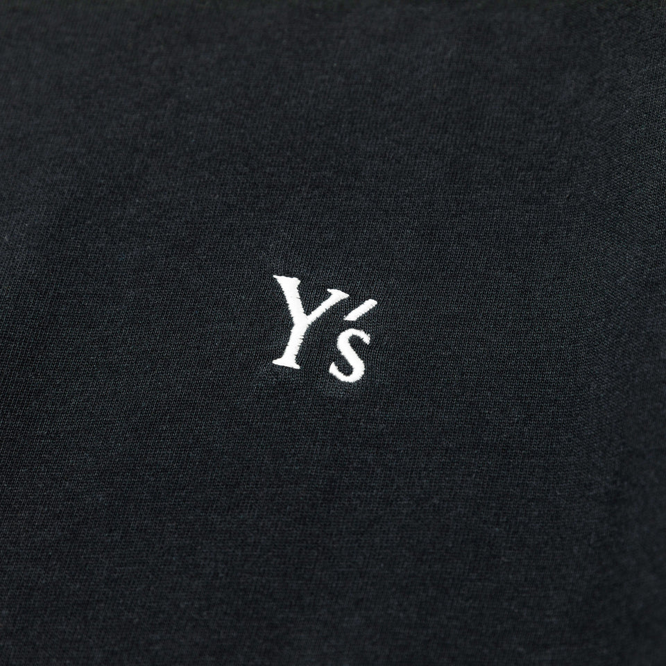 長袖 コットン Tシャツ  Y's FW22 ブラック レギュラーフィット