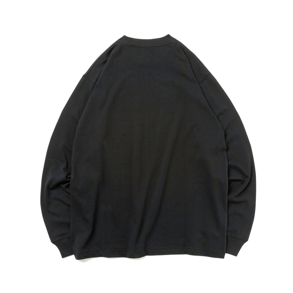 長袖 コットン Tシャツ  Y's FW22 ブラック レギュラーフィット