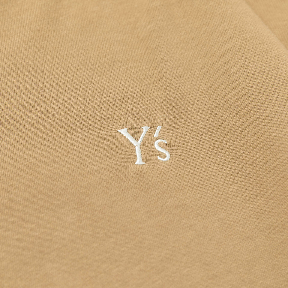 長袖 コットン Tシャツ  Y's FW22 ベージュ レギュラーフィット