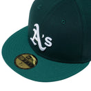 59FIFTY MLB CUSTOM オークランド・アスレチックス ダークグリーン / エメラルドグリーン グレーアンダーバイザー