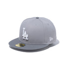 59FIFTY MLB CUSTOM ロサンゼルス・ドジャース グレー / ストームグレー グレーアンダーバイザー