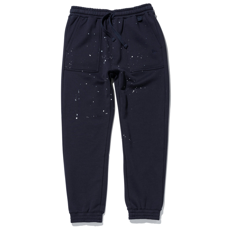 スウェットパンツ ハンドペイント BLACK LABEL FW22 ダークネイビー