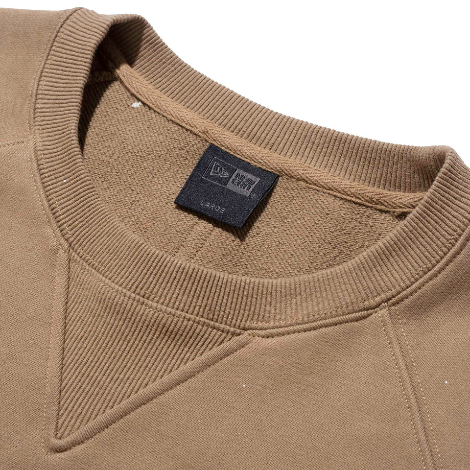 裏毛 クルーネック スウェット ハンドペイント BLACK LABEL FW22 カーキ
