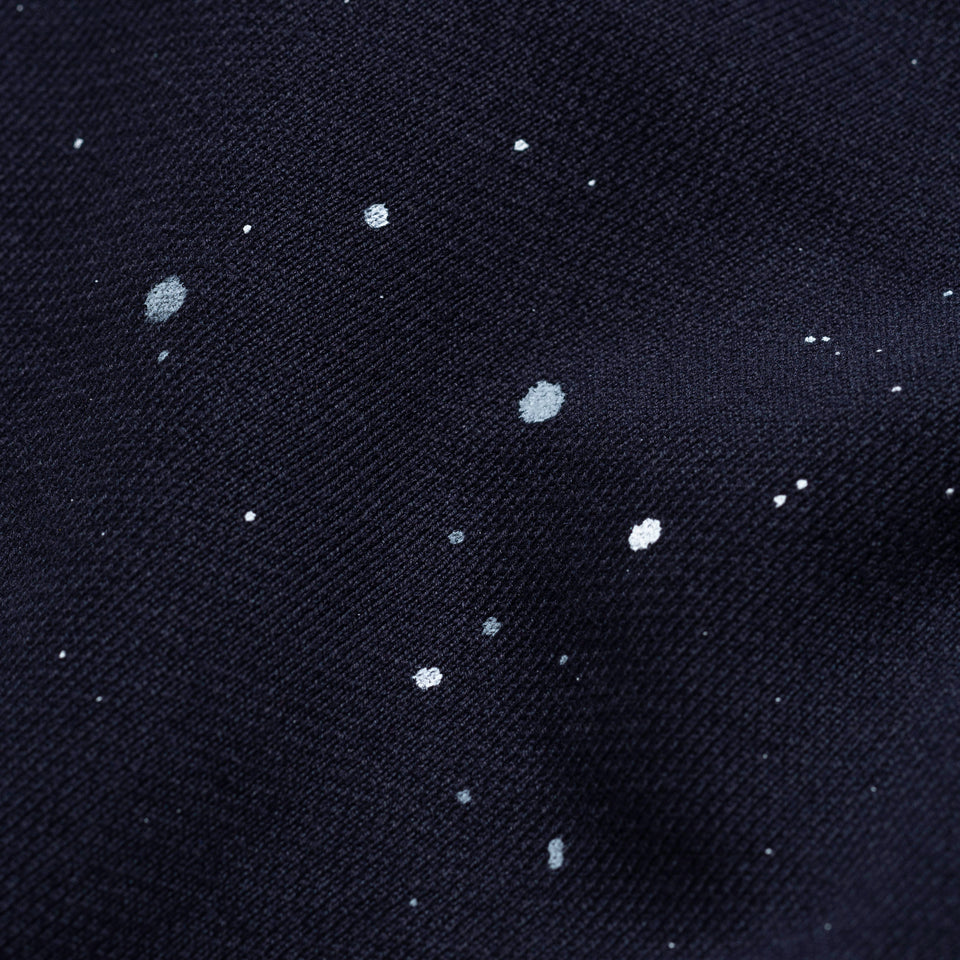 裏毛 クルーネック スウェット ハンドペイント BLACK LABEL FW22 ダークネイビー