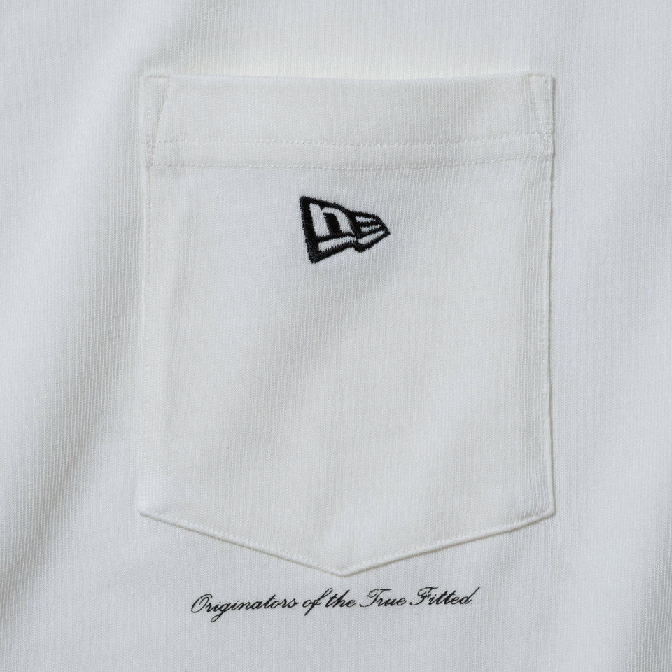 長袖 ポケットTシャツ ヘビーウェイト BLACK LABEL FW22 ホワイト