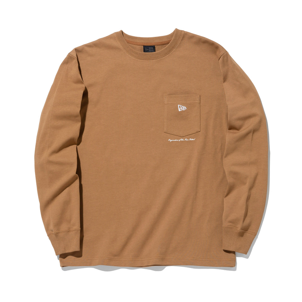 長袖 ポケットTシャツ ヘビーウェイト BLACK LABEL FW22 カーキ