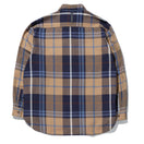 長袖 フランネルシャツ BLACK LABEL FW22 カーキ