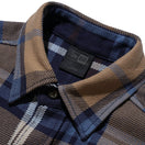 長袖 フランネルシャツ BLACK LABEL FW22 カーキ