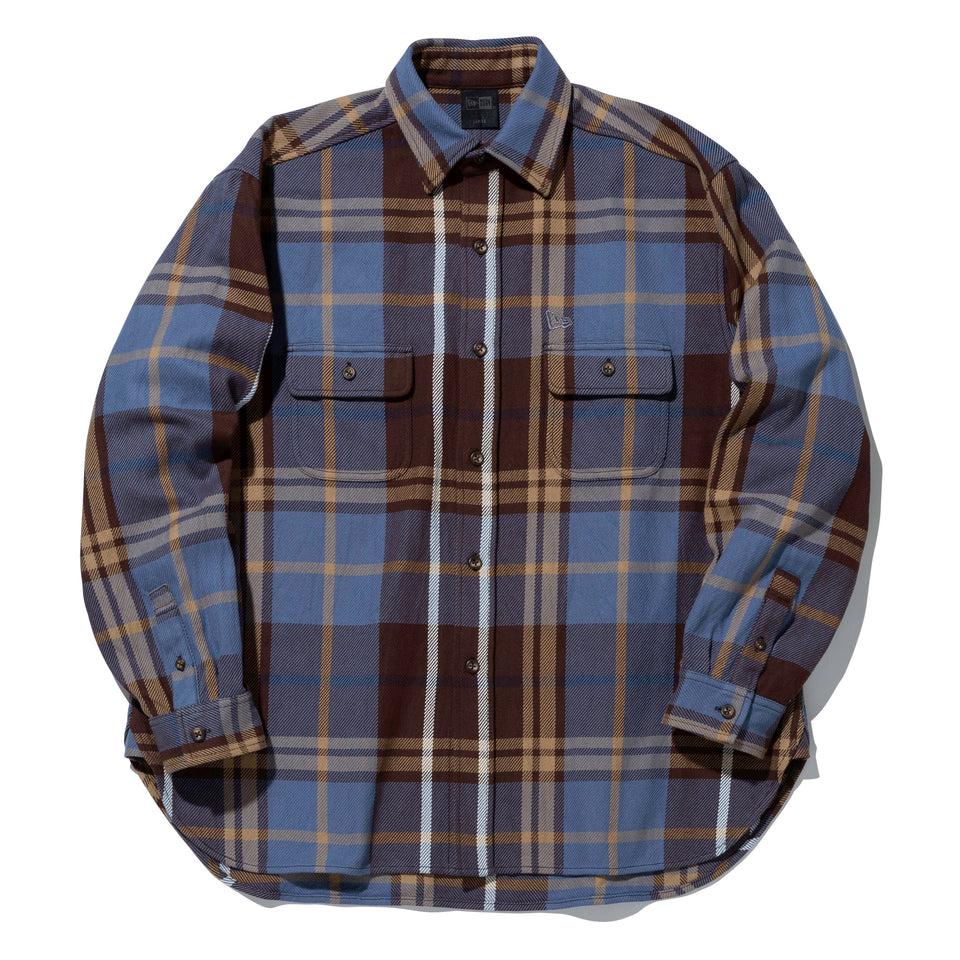 長袖 フランネルシャツ BLACK LABEL FW22 ネイビー