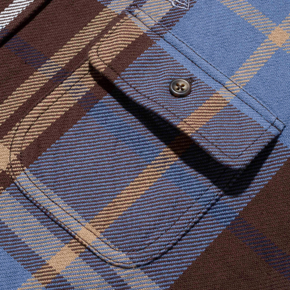 長袖 フランネルシャツ BLACK LABEL FW22 ネイビー