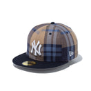 59FIFTY BLACK LABEL FW22 ニューヨーク・ヤンキース フランネル ネイビーバイザー