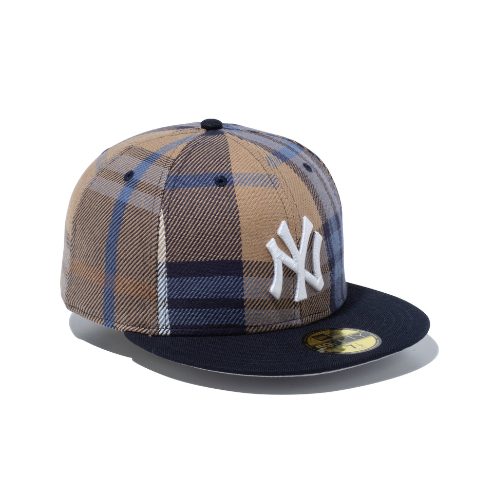 59FIFTY BLACK LABEL FW22 ニューヨーク・ヤンキース フランネル ネイビーバイザー