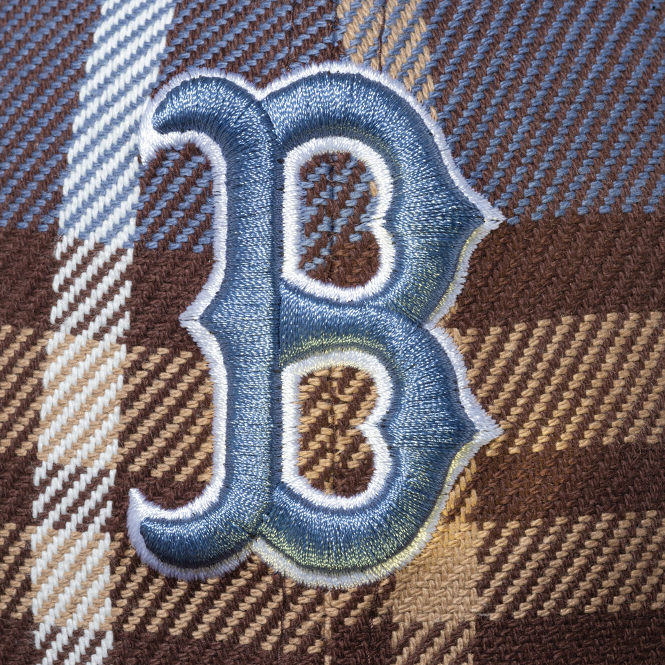 59FIFTY BLACK LABEL FW22 ボストン・レッドソックス フランネル ブラウンバイザー