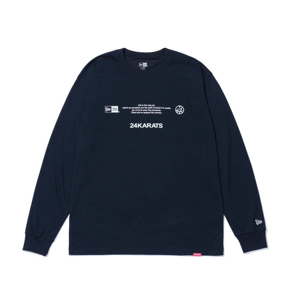 長袖 パフォーマンス Tシャツ 24karats ブラック レギュラーフィット