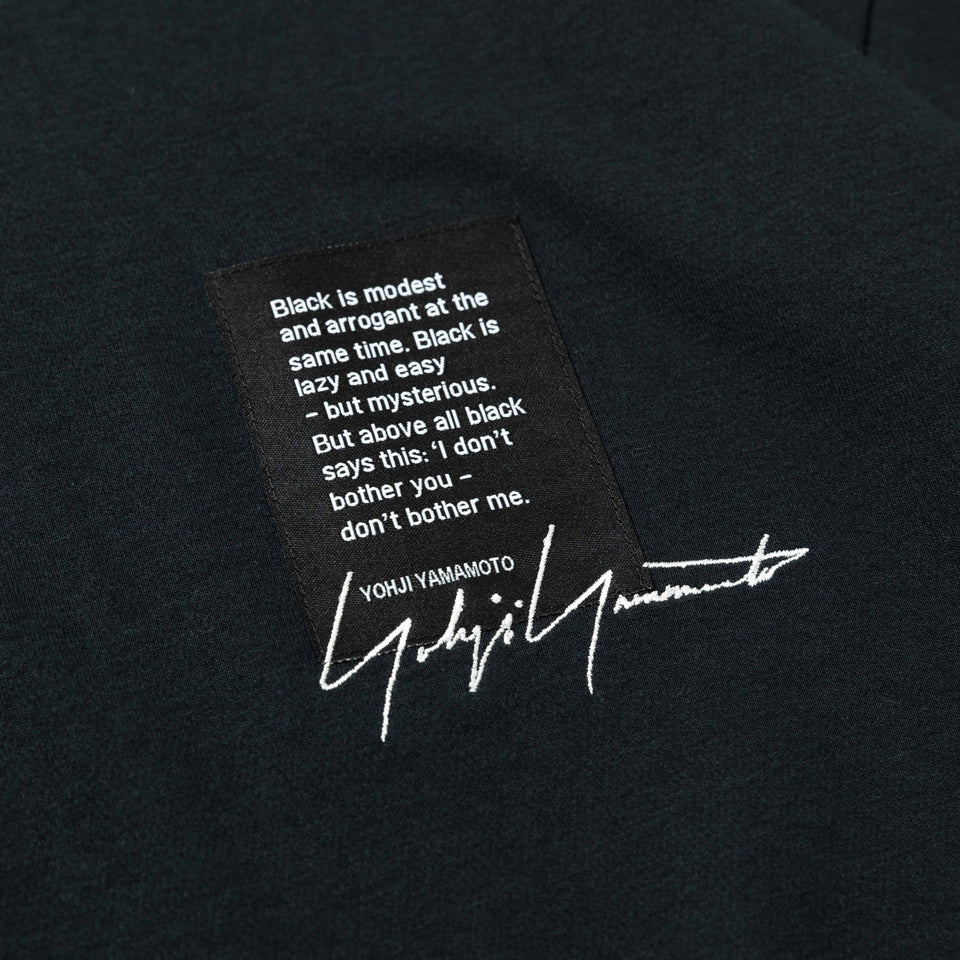 半袖 オーバーサイズド パフォーマンスTシャツ Yohji Yamamoto SS23 ラベルロゴ ブラック