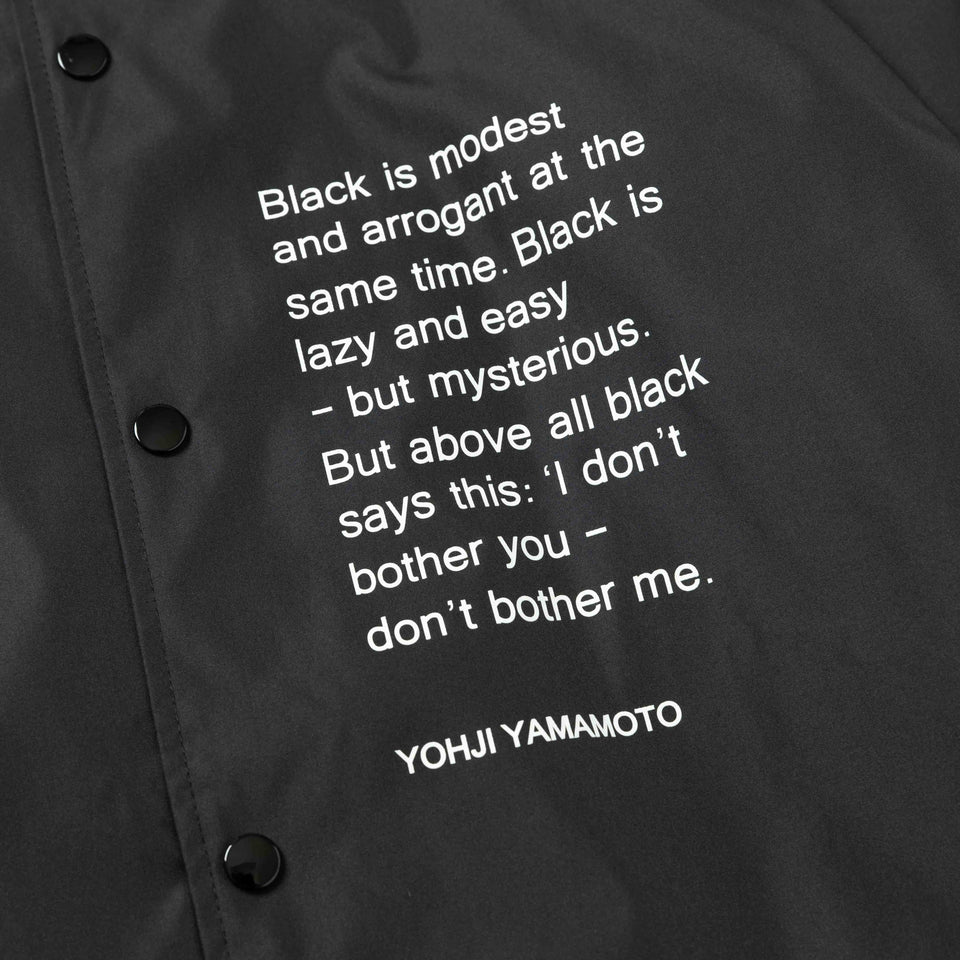 コーチジャケット Yohji Yamamoto SS23 ダリア ブラック