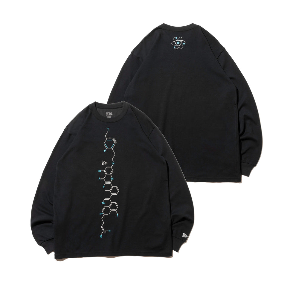 長袖 パフォーマンスTシャツ THE RAMPAGE from EXILE TRIBE DNA ロゴ ブラック
