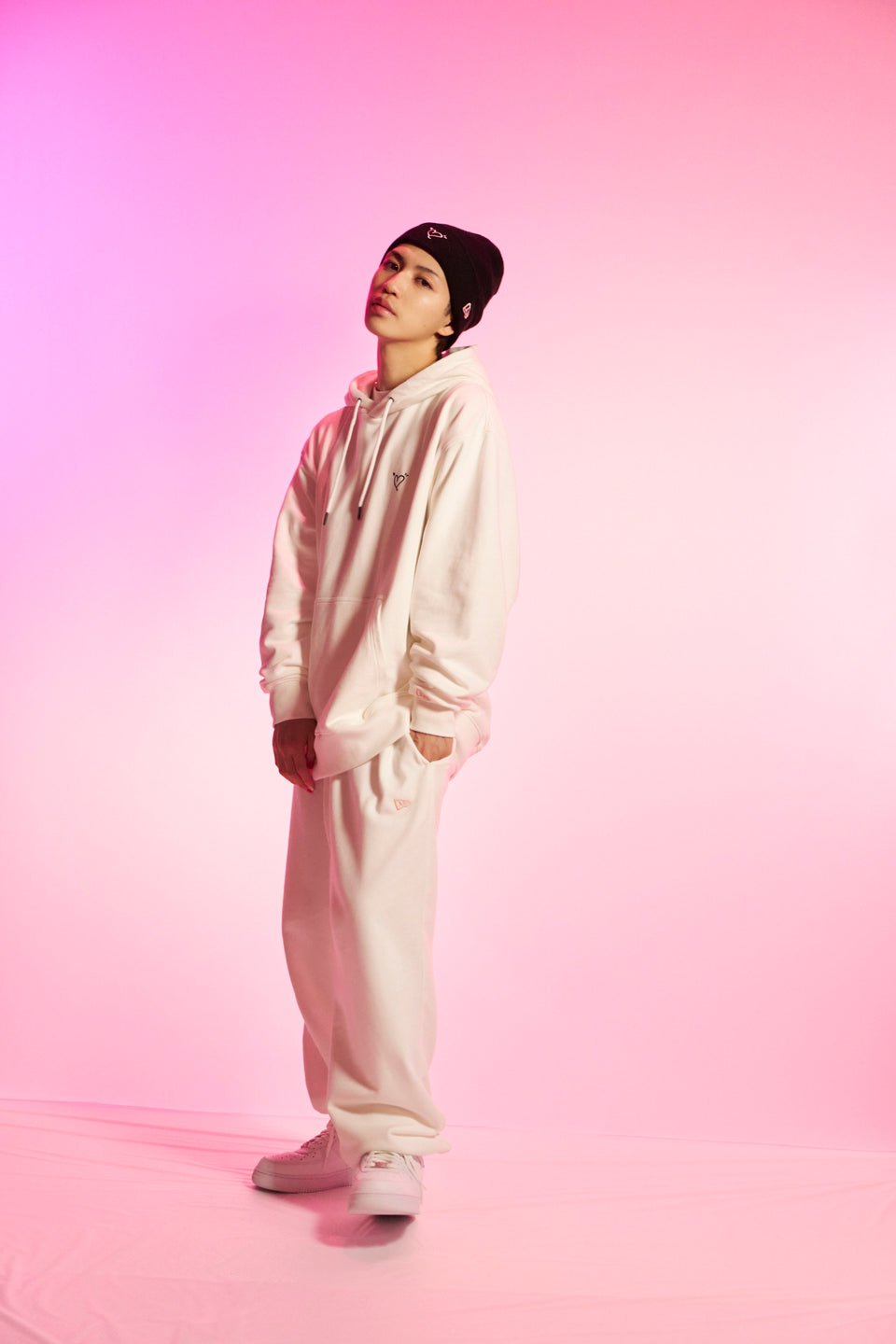 裏毛 オーバーサイズド スウェットパンツ Genki Iwahashi 岩橋玄樹 オフホワイト