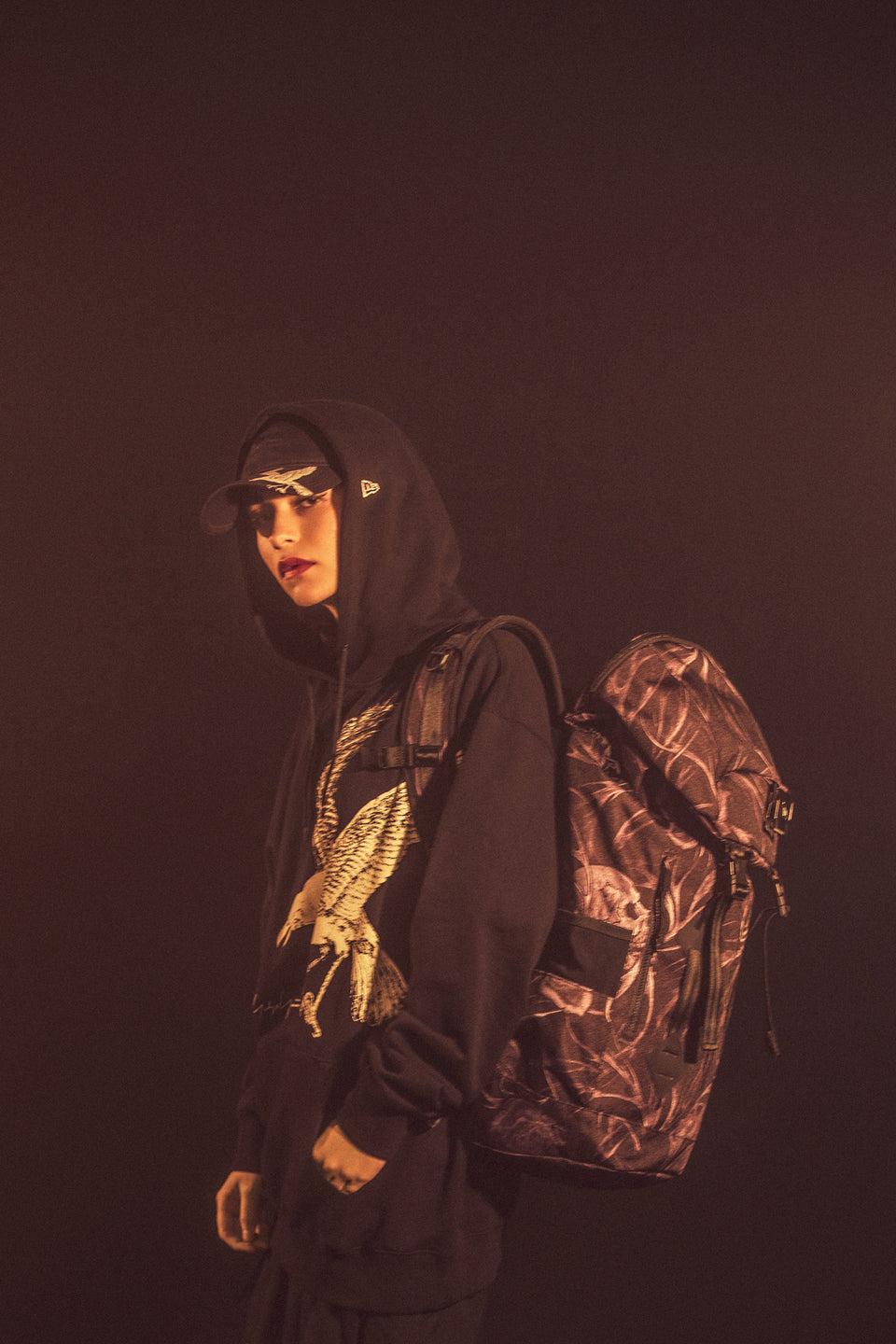 ラックサック Yohji Yamamoto SS22 スカル&ローズ