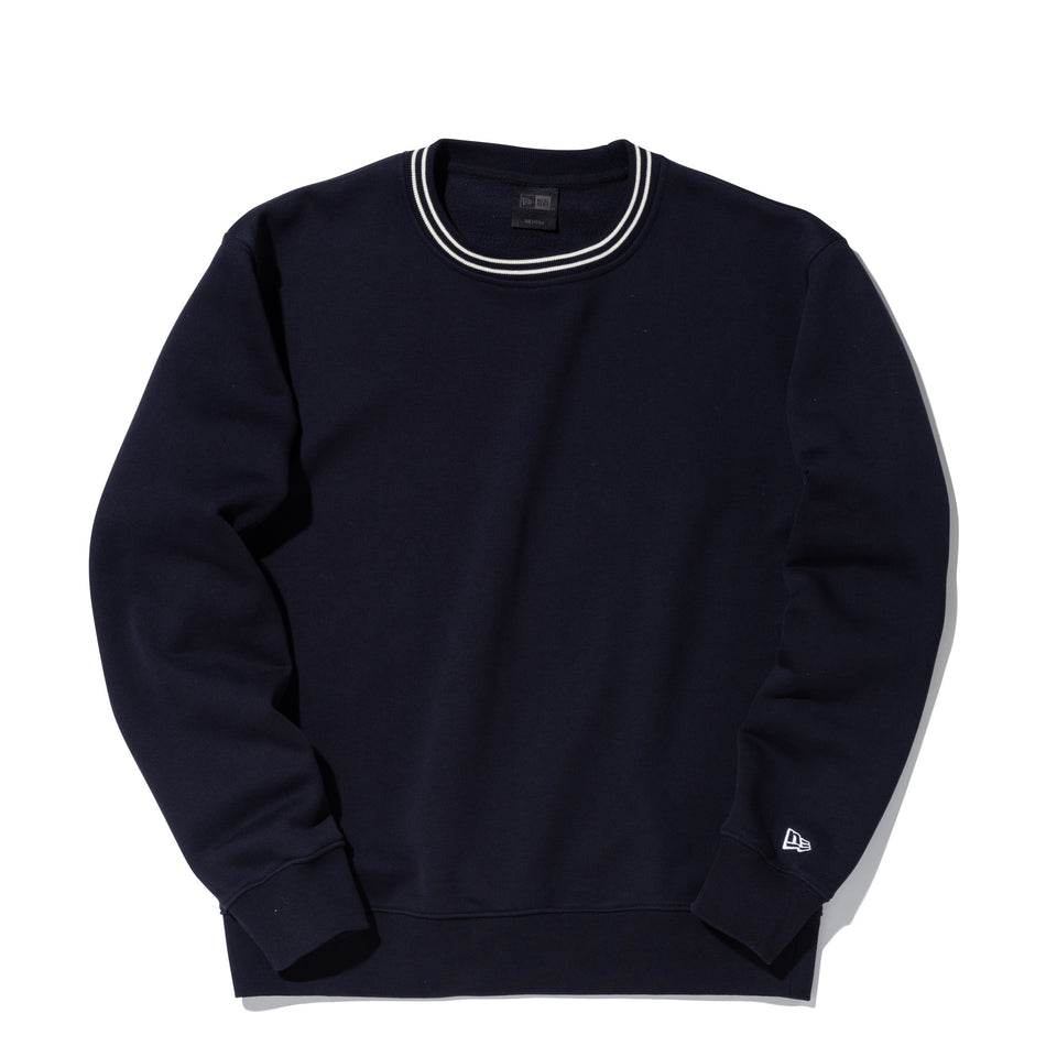裏毛 スウェット クルーネック ジャカード BLACK LABEL SS23 ネイビー