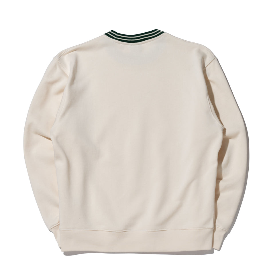 裏毛 スウェット クルーネック ジャカード BLACK LABEL SS23 オフホワイト