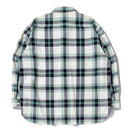 長袖 マドラスチェック ボタンダウンシャツ BLACK LABEL SS23 グリーン
