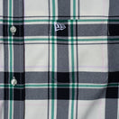 長袖 マドラスチェック ボタンダウンシャツ BLACK LABEL SS23 グリーン