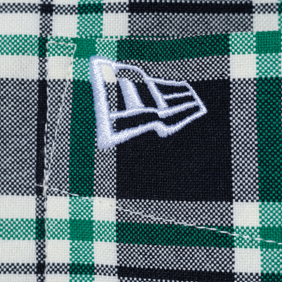 長袖 マドラスチェック ボタンダウンシャツ BLACK LABEL SS23 グリーン