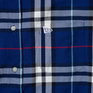 長袖 マドラスチェック ボタンダウンシャツ BLACK LABEL SS23 ネイビー