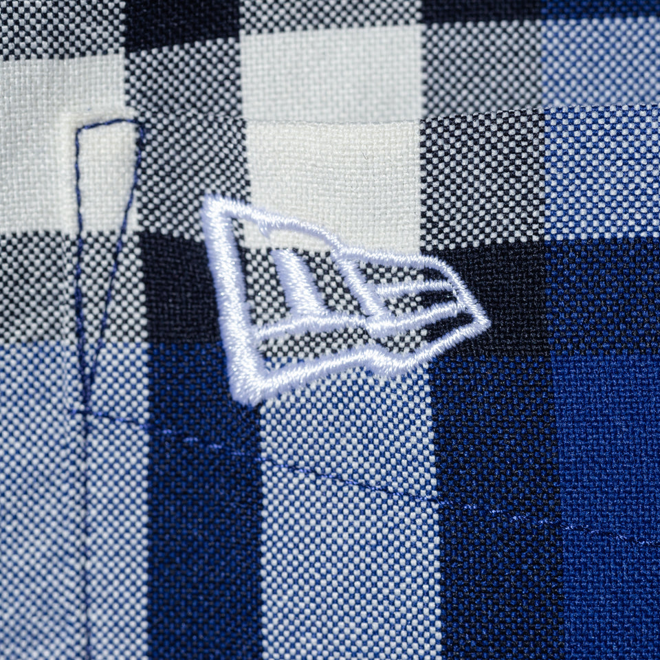 長袖 マドラスチェック ボタンダウンシャツ BLACK LABEL SS23 ネイビー