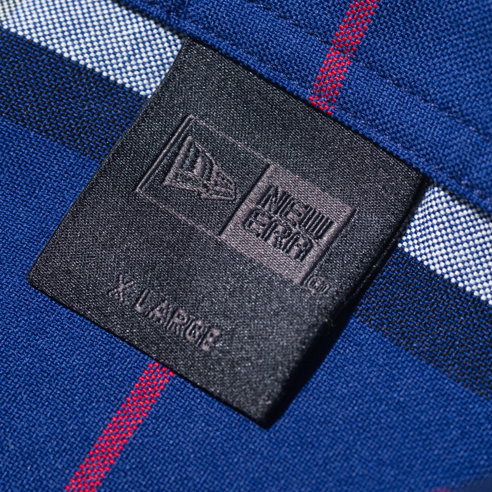 長袖 マドラスチェック ボタンダウンシャツ BLACK LABEL SS23 ネイビー