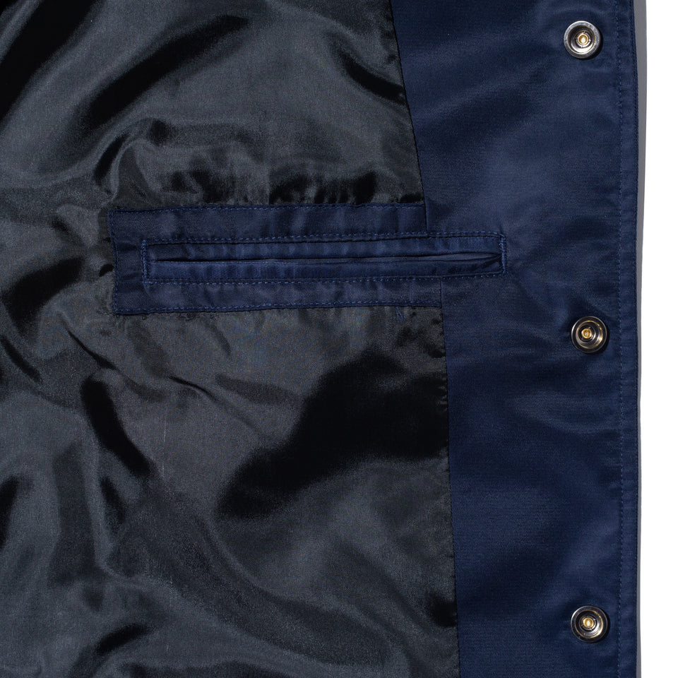 ナイロン ヴァーシティジャケット BLACK LABEL SS23 ネイビー