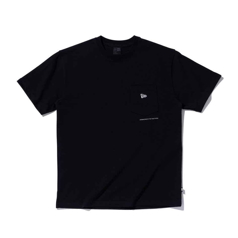 半袖 ポケット コットンTシャツ NEW ERA BLACK LABEL ブラック