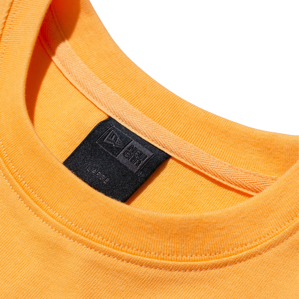 半袖 ポケット ヘビーウェイト コットンTシャツ NEW ERA BLACK LABEL オレンジ ビッグシルエット
