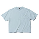 半袖 ポケット ヘビーウェイト コットンTシャツ NEW ERA BLACK LABEL ライトブルー ビッグシルエット