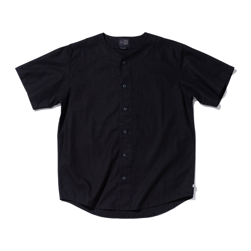 半袖 ベースボールシャツ NEW ERA BLACK LABEL ブラック