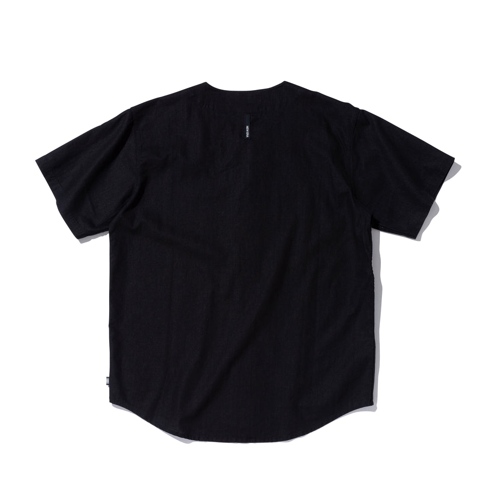 半袖 ベースボールシャツ NEW ERA BLACK LABEL ブラック