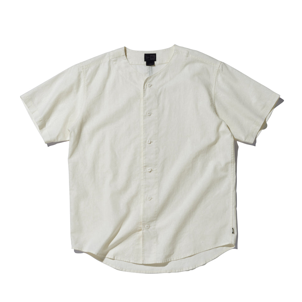 半袖 ベースボールシャツ NEW ERA BLACK LABEL オフホワイト