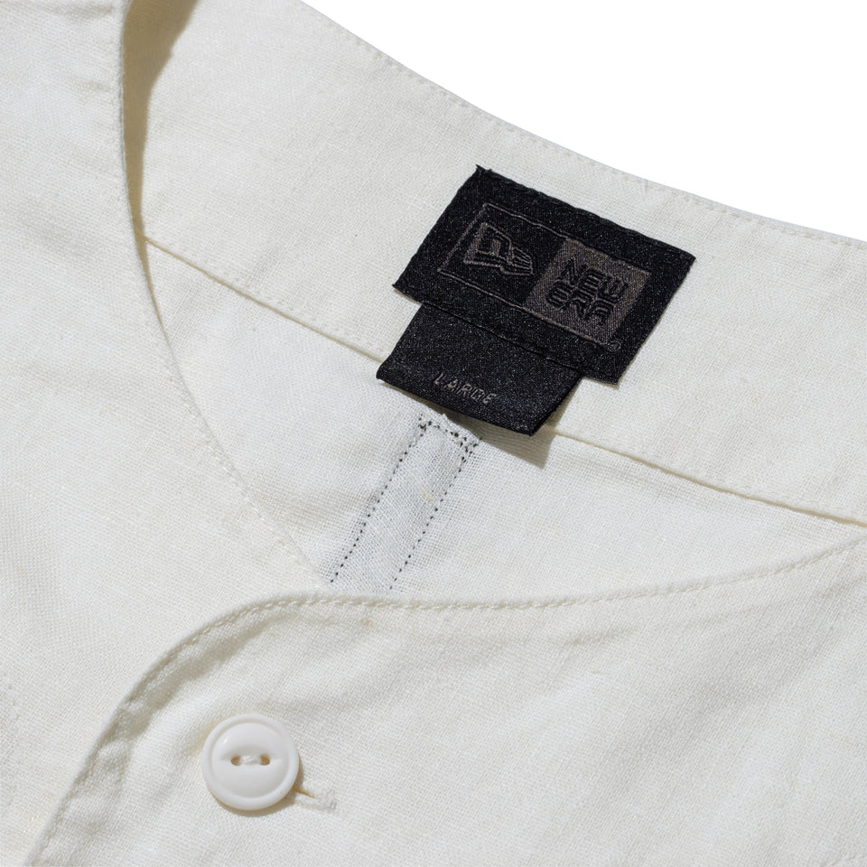 半袖 ベースボールシャツ NEW ERA BLACK LABEL オフホワイト