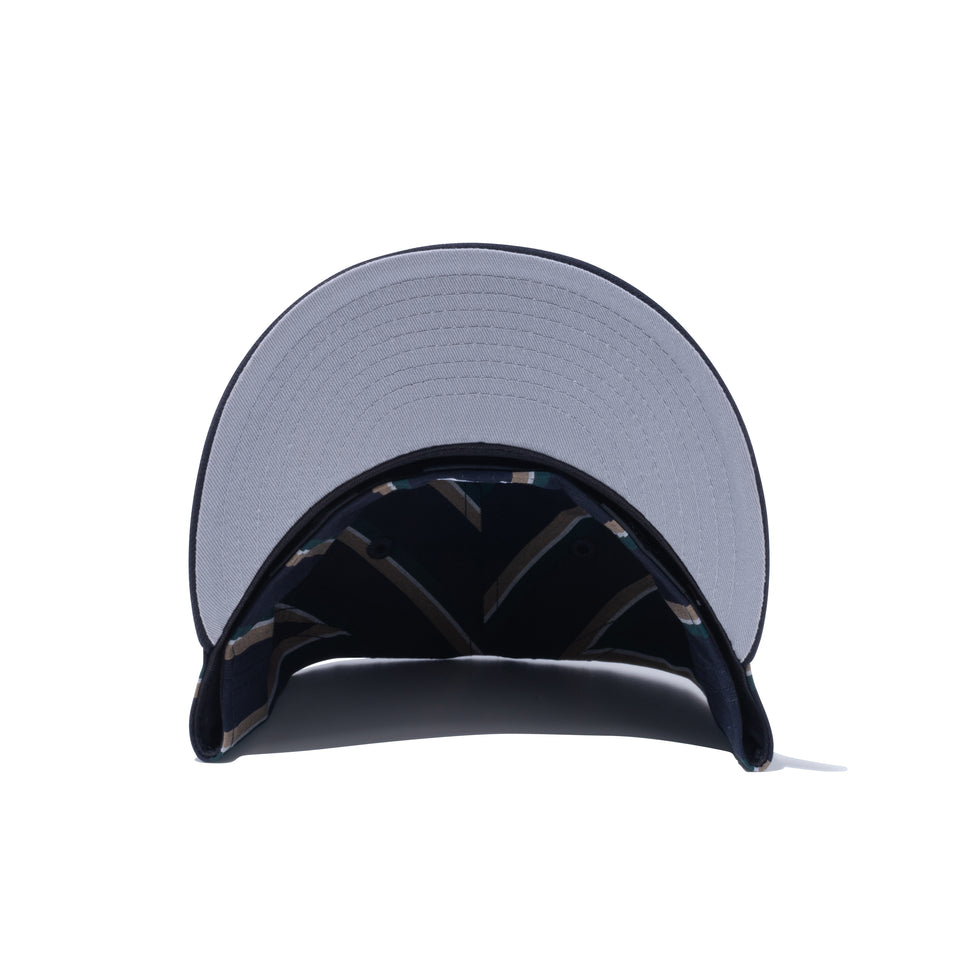 LP 59FIFTY BLACK LABEL SS23 ニューヨーク・ヤンキース ストライプ ネイビー グレーアンダーバイザー