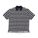半袖 オーバーサイズド ポロシャツ BLACK LABEL SS23 ボーダー ネイビー