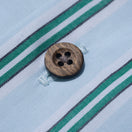 半袖 オープンカラー シャツ BLACK LABEL SS23 ストライプ グリーン