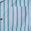 半袖 オープンカラー シャツ BLACK LABEL SS23 ストライプ グリーン