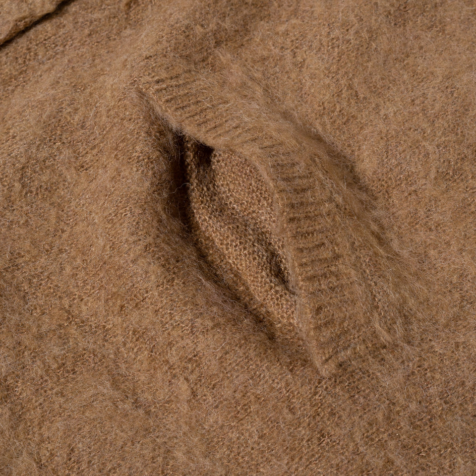 モヘアカーディガン BLACK LABEL FW22 キャメル