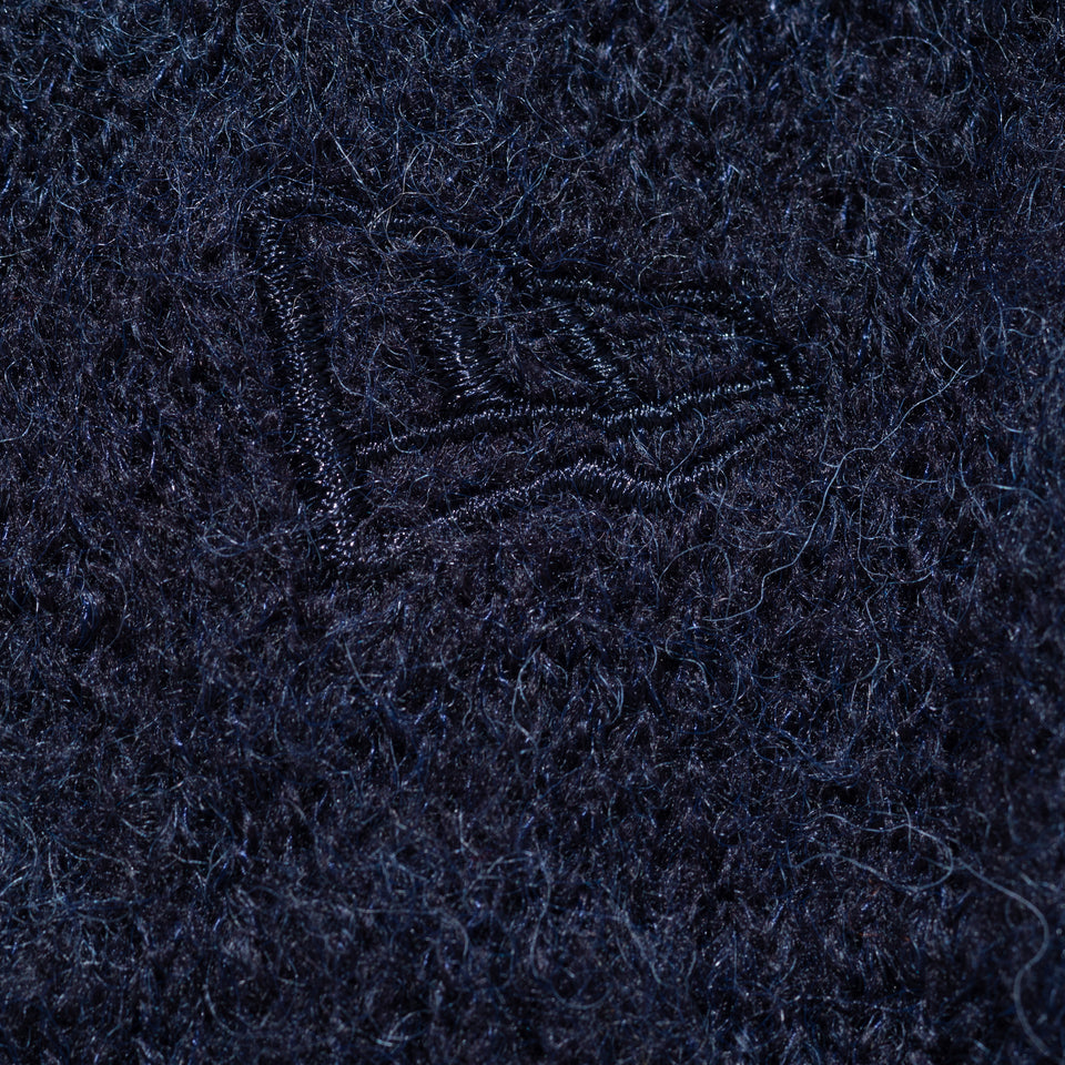 モヘアカーディガン BLACK LABEL FW22 ネイビー