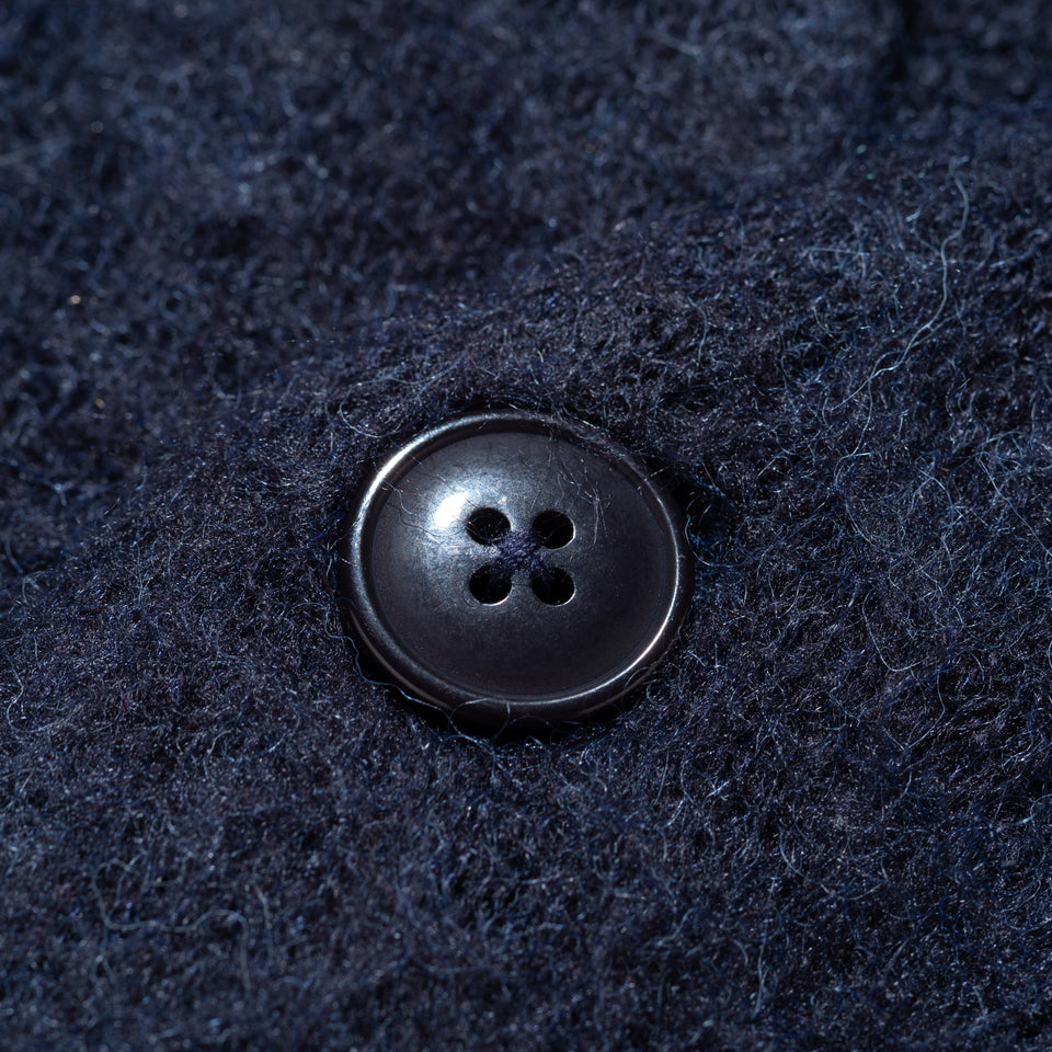 モヘアカーディガン BLACK LABEL FW22 ネイビー